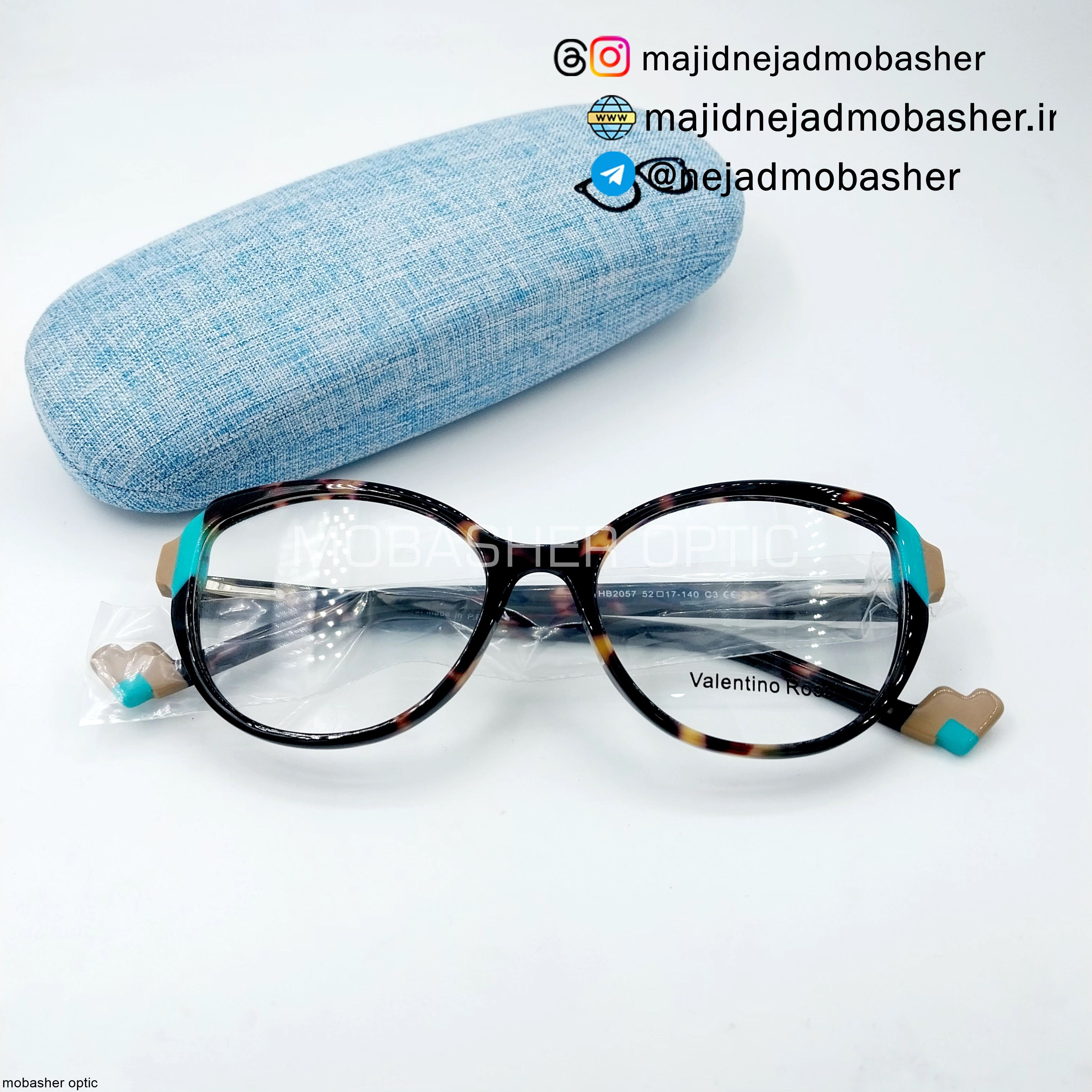عینک طبی زنانه و تینیجر مارک ولنتینو روسی