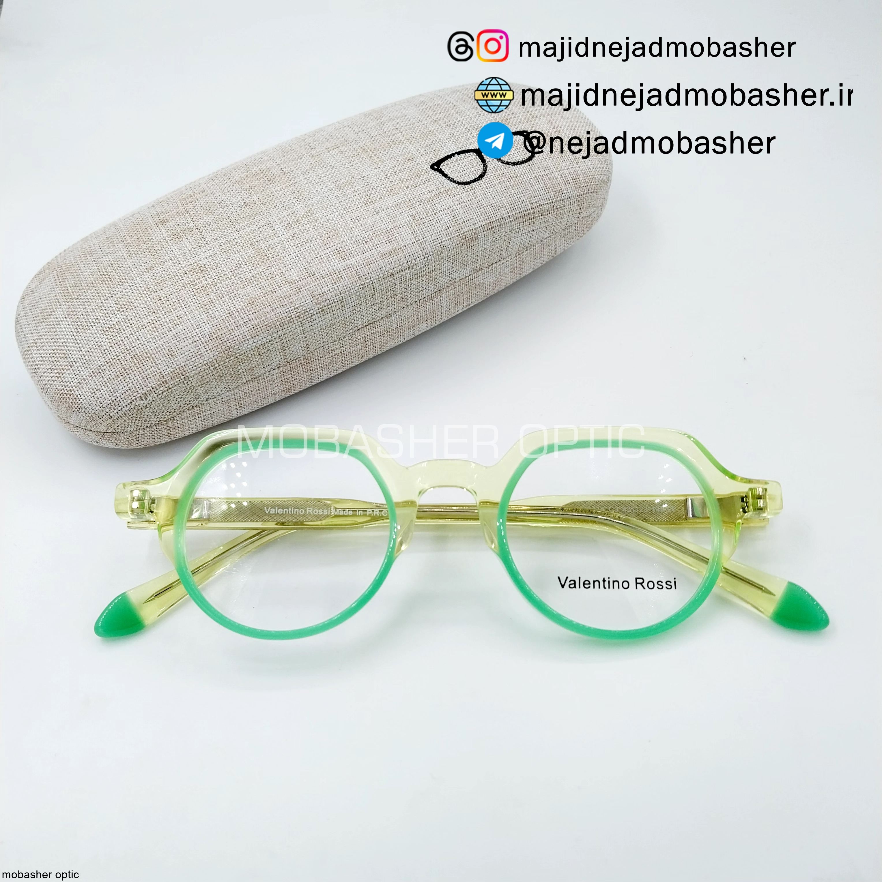 عینک طبی زنانه و تینیجر مارک ولنتینو روسی