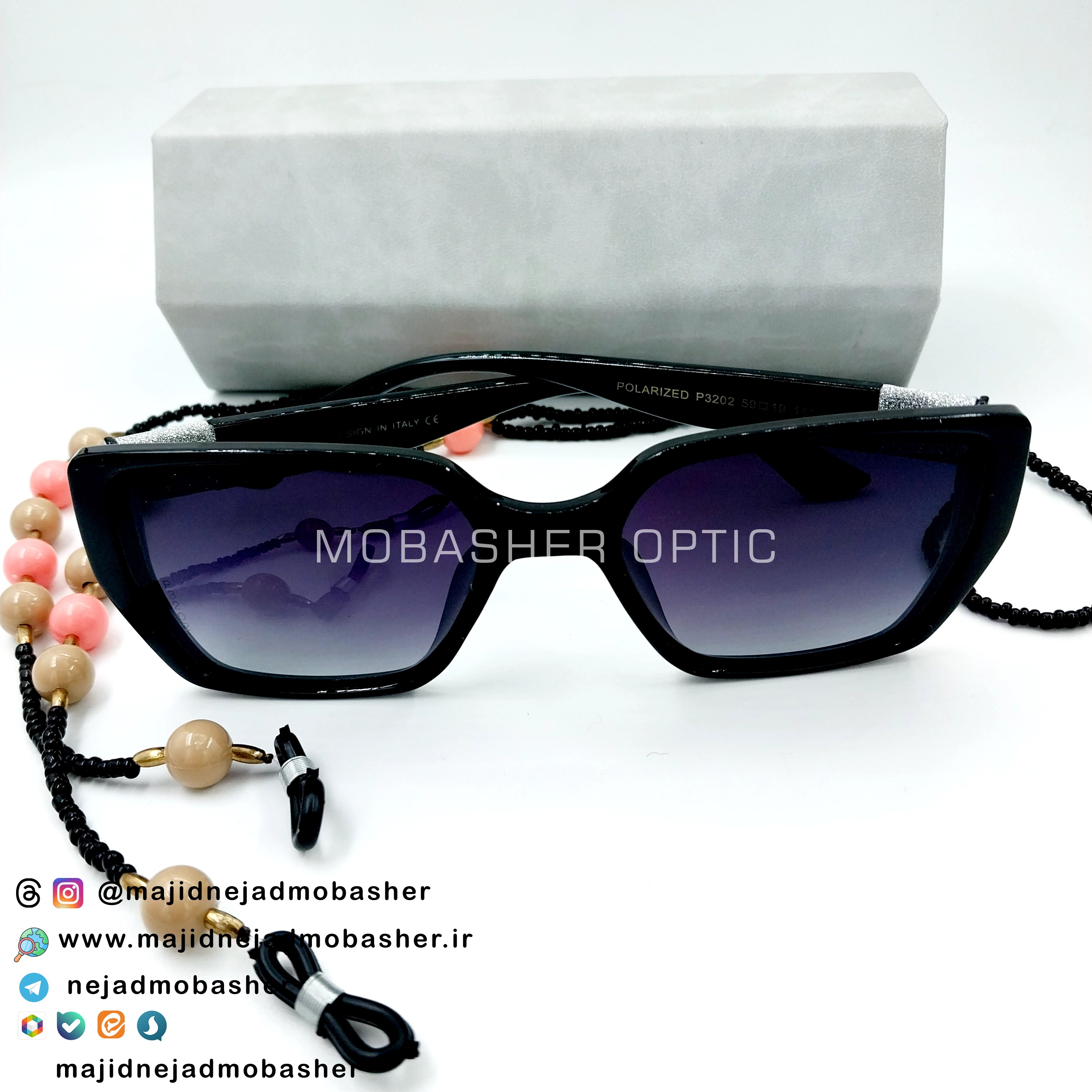 عینک آفتابی زنانه مارک باربری کد P3202